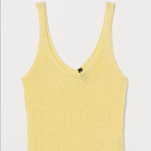 h&m divided rib knit tank top